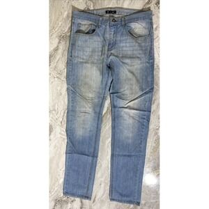 Cuidado Con El Perro Mens Size 34 Jeans Light Wash Distressed